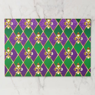 Jewelry Background Mardi Gras Paper Pad