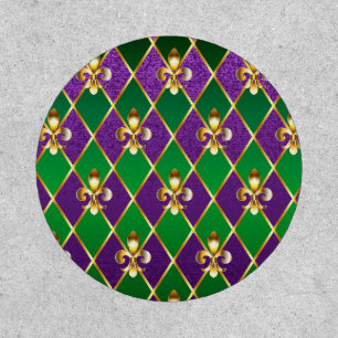 Jewelry Background Mardi Gras Patch