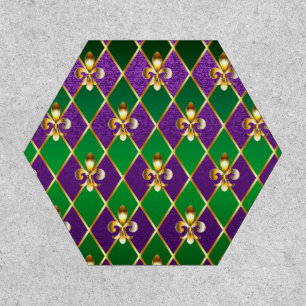 Jewelry Background Mardi Gras Patch