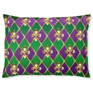 Jewelry Background Mardi Gras Pet Bed