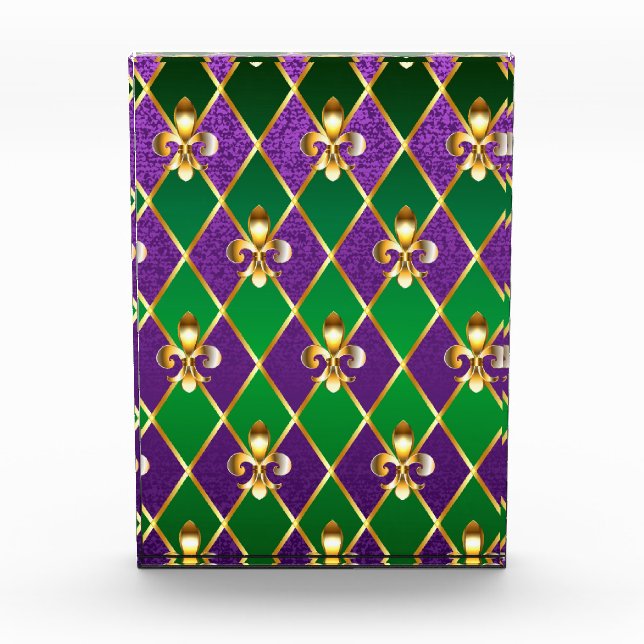 Jewelry Background Mardi Gras Photo Block (Front)