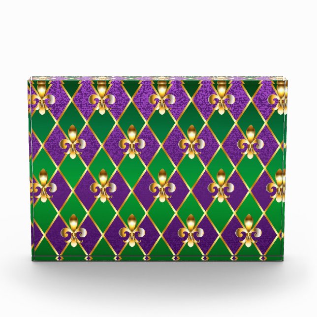 Jewelry Background Mardi Gras Photo Block (Front)