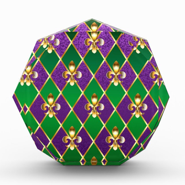 Jewelry Background Mardi Gras Photo Block (Front)