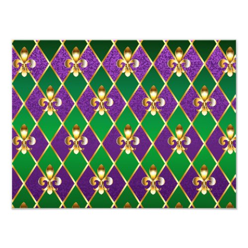 Jewelry Background Mardi Gras Photo Print