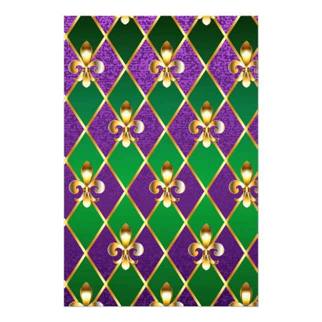 Jewelry Background Mardi Gras Photo Print (Front)
