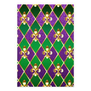 Jewelry Background Mardi Gras Photo Print