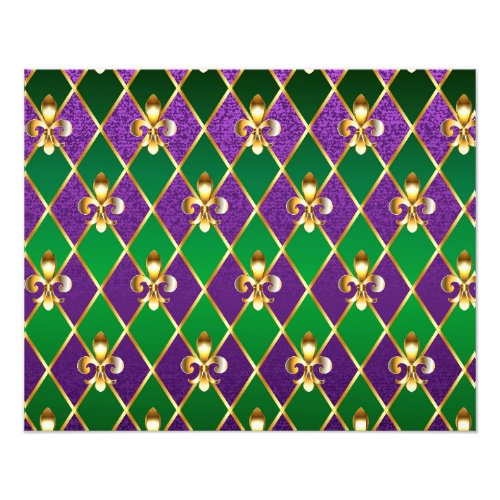 Jewelry Background Mardi Gras Photo Print