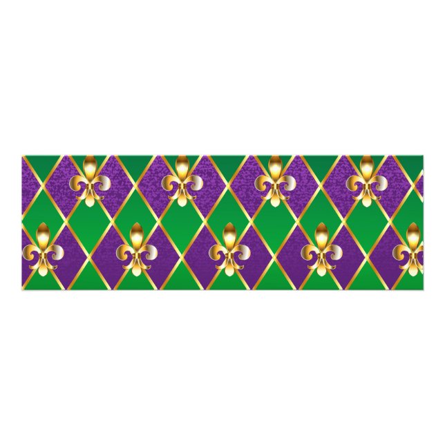Jewelry Background Mardi Gras Photo Print (Front)