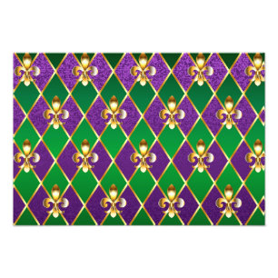Jewelry Background Mardi Gras Photo Print