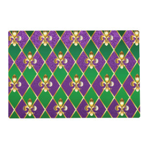 Jewelry Background Mardi Gras Placemat