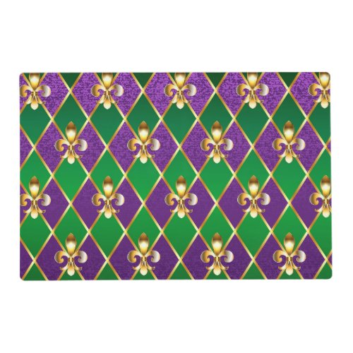 Jewelry Background Mardi Gras Placemat