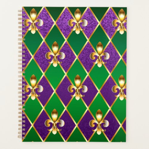 Jewelry Background Mardi Gras Planner