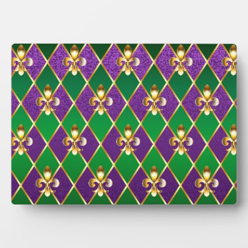 Jewelry Background Mardi Gras Plaque