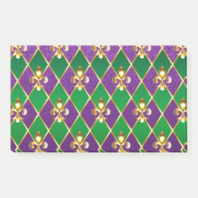 Jewelry Background Mardi Gras Post-it Notes (Front)