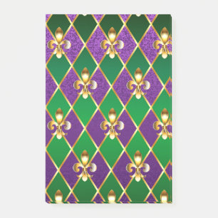 Jewelry Background Mardi Gras Post-it Notes