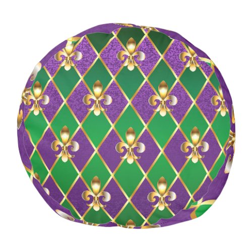 Jewelry Background Mardi Gras Pouf