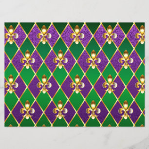 Jewelry Background Mardi Gras Program