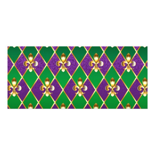 Jewelry Background Mardi Gras Rack Card