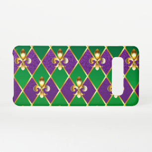 Jewelry Background Mardi Gras Samsung Galaxy S10 Case