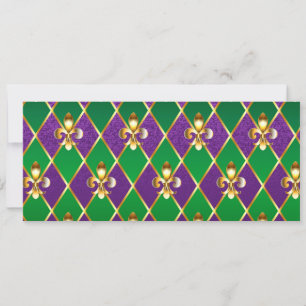 Jewelry Background Mardi Gras Save The Date