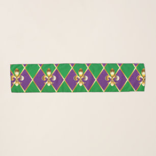 Jewelry Background Mardi Gras Scarf