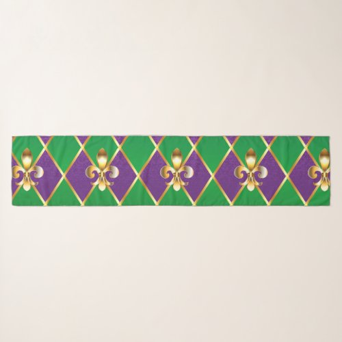 Jewelry Background Mardi Gras Scarf