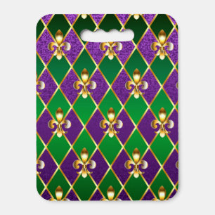 Jewelry Background Mardi Gras Seat Cushion