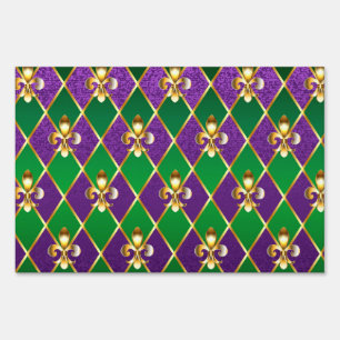 Jewelry Background Mardi Gras Sign
