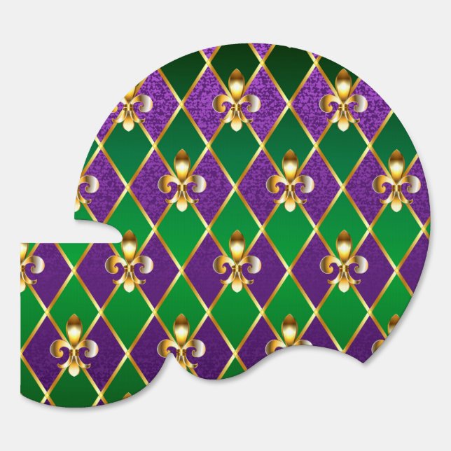 Jewelry Background Mardi Gras Sign (Front)