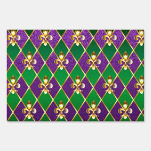 Jewelry Background Mardi Gras Sign