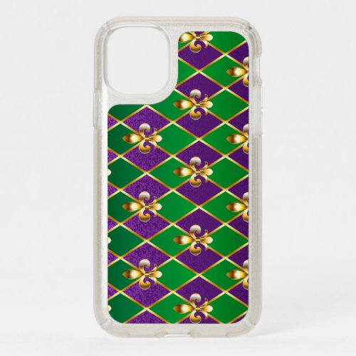 Jewelry Background Mardi Gras Speck iPhone 11 Case