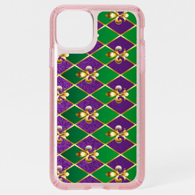 Jewelry Background Mardi Gras Speck iPhone 11 Pro Max Case (Front)