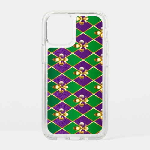 Jewelry Background Mardi Gras Speck iPhone 12 Mini Case