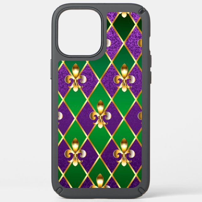 Jewelry Background Mardi Gras Speck iPhone 12 Pro Max Case (Front)
