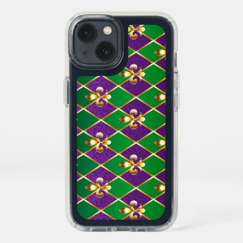 Jewelry Background Mardi Gras Speck iPhone 13 Case