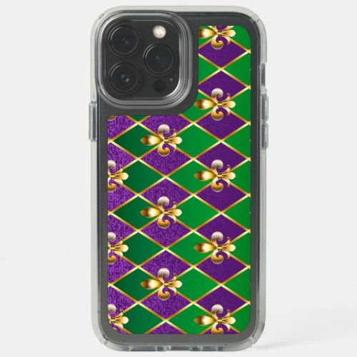 Jewelry Background Mardi Gras Speck iPhone 13 Pro Max Case