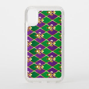 Jewelry Background Mardi Gras Speck iPhone XR Case