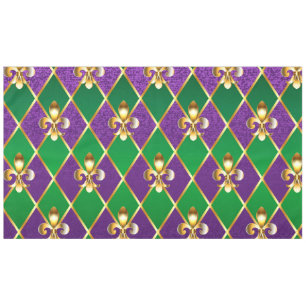 Jewelry Background Mardi Gras Tablecloth