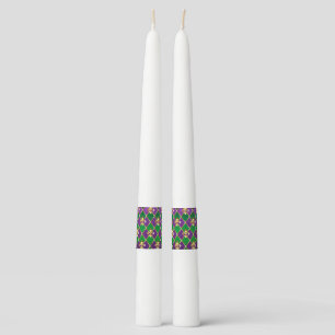 Jewelry Background Mardi Gras Taper Candle