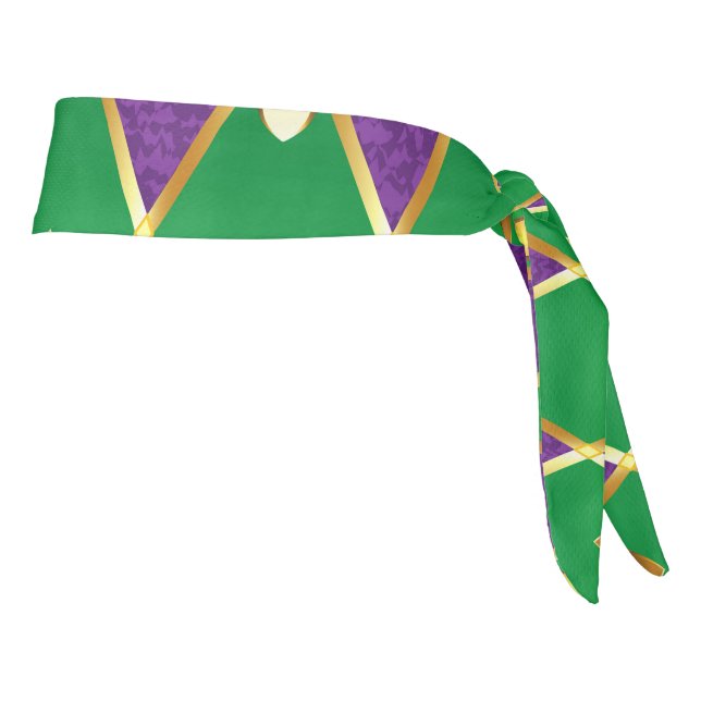 Jewelry Background Mardi Gras Tie Headband (Rotate 90)
