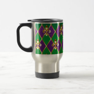 Jewelry Background Mardi Gras Travel Mug