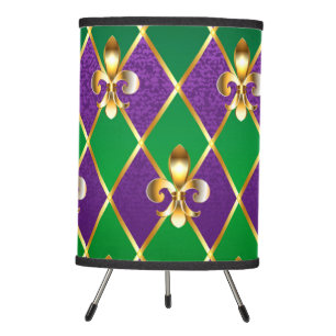 Jewelry Background Mardi Gras Tripod Lamp