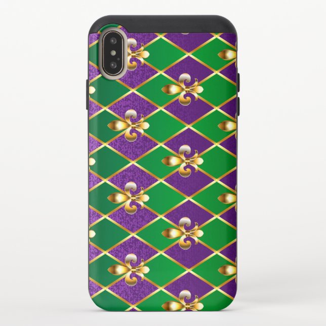 Jewelry Background Mardi Gras Uncommon iPhone Case (Back)