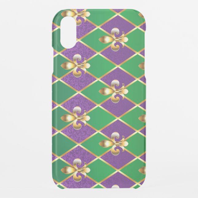 Jewelry Background Mardi Gras Uncommon iPhone Case (Back)