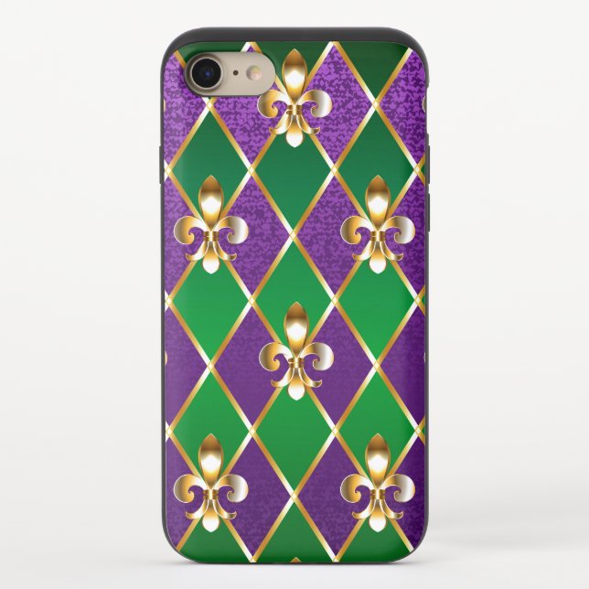 Jewelry Background Mardi Gras Uncommon iPhone Case (Back)