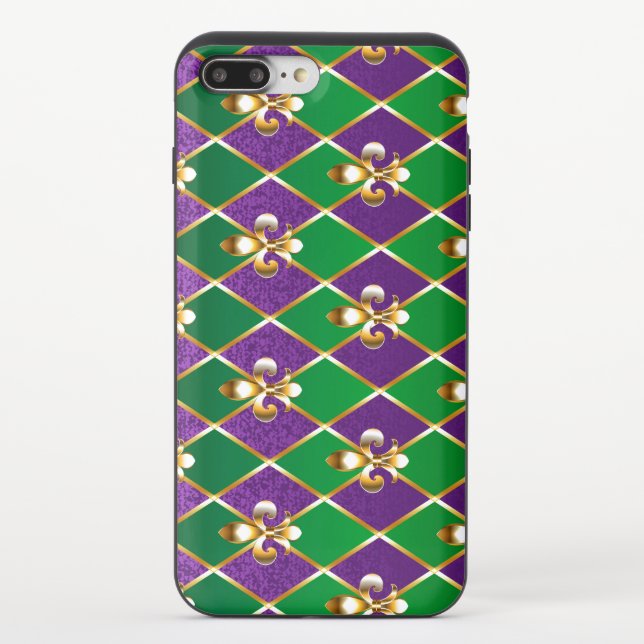 Jewelry Background Mardi Gras Uncommon iPhone Case (Back)