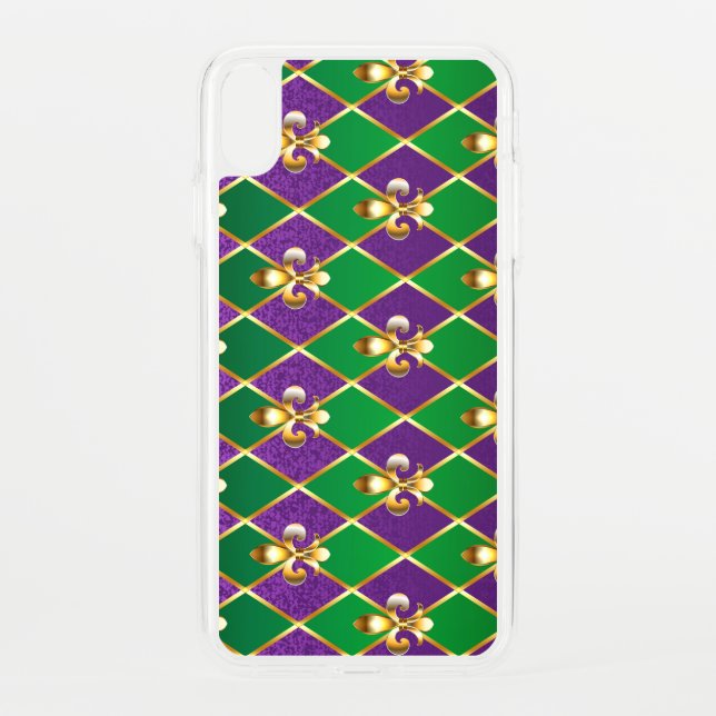 Jewelry Background Mardi Gras Uncommon iPhone Case (Back)
