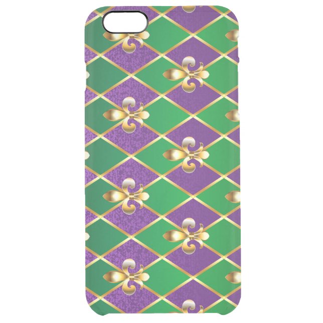 Jewelry Background Mardi Gras Uncommon iPhone Case (Back)
