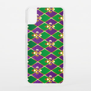 Jewelry Background Mardi Gras iPhone XS Case