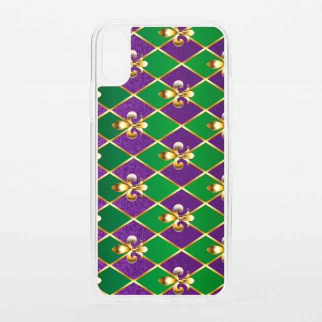 Jewelry Background Mardi Gras Uncommon iPhone Case (Back)